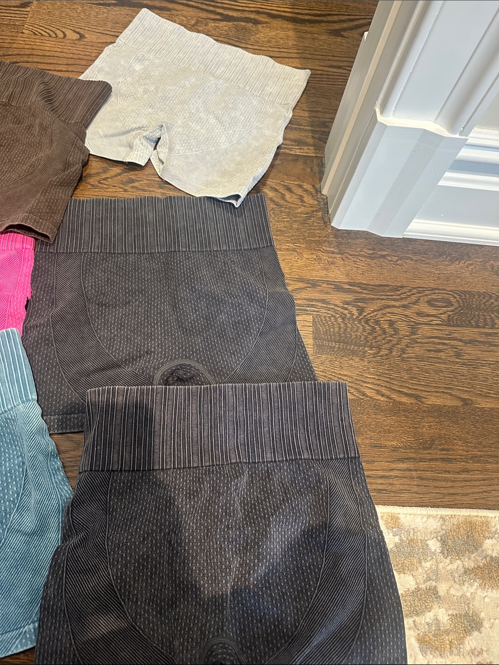 Woman’s Ribbed Stretch Shorts - Assorted Colors - Picture 3 of 5